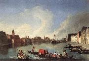 RICHTER, Johan View of the Giudecca Canal oil painting on canvas